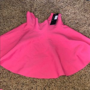 High waisted pink skirt 💋.